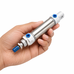 Cylindre pneumatique miniature en acier inoxydable fileté pour l'automatisation industrielle, la machinerie, le brochage et le perçage - Product Image 2