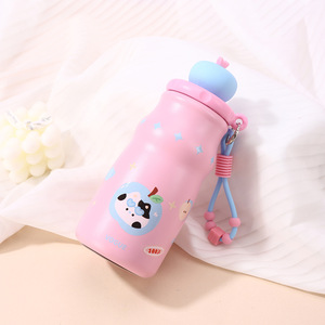 Kawaii Animal 500ml Leakproof Double Wall Vacuum Flask 316 Stainless Steel Insulated Thermos <strong>Water</strong> <strong>Bottle</strong> <strong>Infuser</strong>/Straw for - Product Image 4