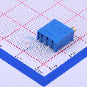 3296W 1 102LF 1K OHM, ทริมเมอร์โพเทนชิโอมิเตอร์3296W แพ็กเกจ1 4นิ้วเหลี่ยม25ไฟเลี้ยวปรับได้ - Product Image 1
