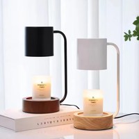 Lampe chauffe-cire électrique en gros avec minuterie, brûleur d'arômes à changement de lumière 35W, verre à intensité variable, vente en gros