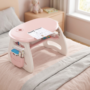 Azan Colourful Plastic Japanese Design Toddlers Kindergarten Furniture Sets Preschool Kids <b>Study</b> Desk <b>Chair</b> Easy Assembly Model - Product Image 3