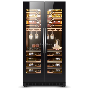 Refrigerador de Vino Personalizado de Acero Inoxidable para Debajo del Mostrador, 2000 mm de Alto x 1080 mm de Profundidad, Sistema de Enfriamiento por Ventilador, para Exteriores, Hoteles - Product Image 3