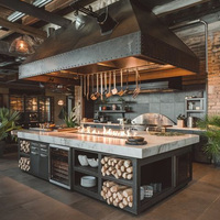 Layanan Pengadaan Peralatan Dapur Hotel Modern Termasuk Ventilasi Pembuangan Asap.
