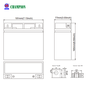 Champion Manufacturer 12V 18Ah <strong>Solar</strong> <strong>Panel</strong> <strong>Battery</strong> Acid Lead Storage Deep Cycle Rechargeable Acid <strong>Battery</strong> <strong>Pack</strong> for <strong>Solar</strong> System - Product Image 2