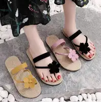 אופנה קיץ נעלי אישה שקופיות כפכפים דירות חוף כפכפים גבירותיי חיצוני חוף נעלי בית פרחים