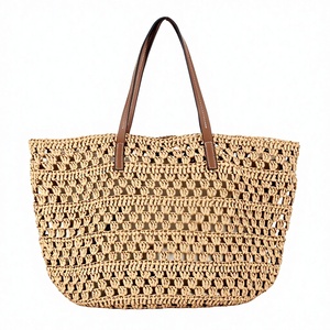 กระเป๋าถือสานมือขนาดใหญ่รุ่นใหม่ ซิปคู่ สำหรับใช้ในชีวิตประจำวัน พักผ่อน เดินทางไปทะเล วันหยุด ดีไซน์เรียบง่าย ทรงสี่เหลี่ยม คุณภาพสูง สำหรับผู้หญิง แบรนด์ Tanjing - Product Image 1