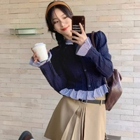 030 Cárdigan de Punto Trenzado Ecológico para Niñas, 330GSM, con Bordado de Lazo, Manga Larga, Ropa de Punto para Otoño e Invierno