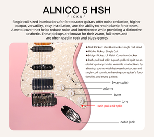 Guitare électrique OEM/ODM en gros de haute qualité S-G20 ST, 22 frettes arrondies en acier inoxydable, pont à trémolo à 2 points - Product Image 6