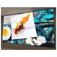 Mur vidéo LCD 4K de 46 à 55 pouces pour la publicité, l'éducation, la signalisation directionnelle et l'utilisation en ascenseur avec panneaux d'affichage sans soudure 3x3