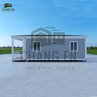 DYCE3 Casa Contenedor Portátil Contemporánea de 20 pies/40 pies, Plegable en 3 Partes, Estructura de Acero Prefabricada, Impermeable, Color Personalizado