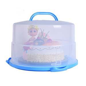 12-Inch Hai Lớp Cấp Thực Phẩm PP Thân Thiện Với Môi Bánh Tàu Sân Bay Với Xử Lý Xoay Thiết Kế Tủ Lạnh An Toàn Cho Vòng Bánh - Product Image 4