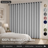 Cortinas Opacas Térmicas con Ojales, Paneles de Cortina de Color Sólido de 52x84 Pulgadas para Sala de Estar y Dormitorio, Venta al por Mayor