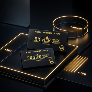 Papel de Liar Personalizado King Size 1 1/4, Impresión a Todo Color, Libro de Papel de Liar con Puntas - Product Image 1