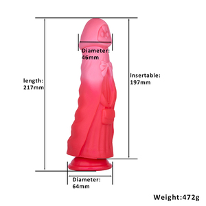 Cadeaux de noël jouets énorme épais en gros mignon Silicone coloré petit chaperon rouge godes jouet adulte pour femmes hommes - Product Image 6