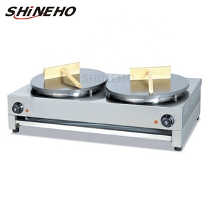 Machine électrique électrique pour faire des crêpes et des crêpes au gaz, simple et double, en acier inoxydable, matériau énergétique moulé - Product Image 2
