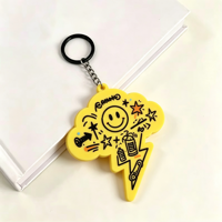 Pinshuo, usine de porte-clés en PVC souple depuis 20 ans, porte-clés en caoutchouc personnalisés, breloques personnalisées, porte-clés 2D, pendentif de personnage de dessin animé