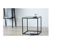 Nordico moderno <span class=keywords><strong>quadrato</strong></span> <span class=keywords><strong>nero</strong></span> tavolino laterale in ferro con marmo naturale verde sulla fabbrica di mobili direttamente in Cina - Product Image 6
