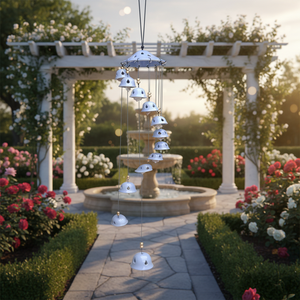 Carillons à vent de jardin en céramique de luxe de 16 pouces, son profond, à suspendre, cadeau commémoratif, pour invités de mariage, décoration de jardin et de patio - Product Image 3