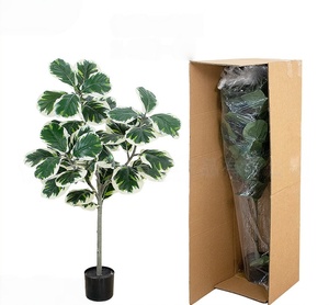 Árbol Artificial de Ficus Lyrata de Alta Gama <span class=keywords><strong>BF</strong></span>, Planta Artificial en Maceta Grande para Decoración de Bodas, Hogares y Centros Comerciales - Product Image 4