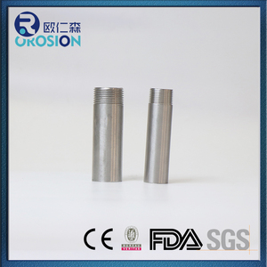 Acero inoxidable 304 316 Rosca Barril Pezones Forjado Por encargo Tubo largo Macho Igual Redondo 1/8 "- 4" - Product Image 2