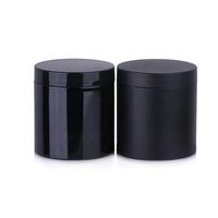 Bocaux en PET vides de 500 ml, de qualité alimentaire, biodégradables, à large ouverture, avec couvercle à vis, pour cosmétiques, couleur violet.