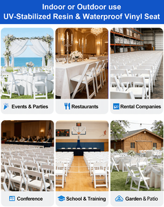 Tables pliantes rondes en plastique portables à pieds métalliques, 5 pieds, <span class=keywords><strong>12</strong></span> <span class=keywords><strong>personnes</strong></span>, pour événements, fêtes, banquets, pas cher - Product Image 5