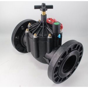 Válvula Solenoide de 90 Grados para Tubería DN80, Cuerpo de Plástico con Revestimiento de Goma, Riego Inteligente, Rosca Interna, Brida Unidireccional - Product Image 1