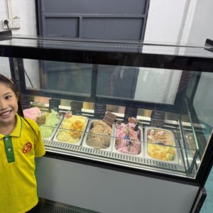 Vitrina Refrigeradora Comercial de 8 Bandejas para Postres y Helados, Congelador de Mostrador para Gelato con Descongelación Automática - Product Image 5