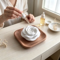 Diffuseur d'arômes passifs Rose, Pierre parfumée désodorisante, Ornement de décoration intérieure, Diffuseur d'huiles essentielles, Cadeau pour table ou étagère