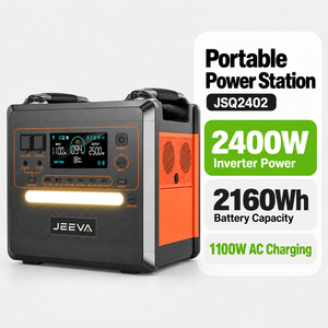Station d'alimentation portable 2160Wh 2400W avec chargeur solaire MPPT <span class=keywords><strong>500W</strong></span> - Product Image 1