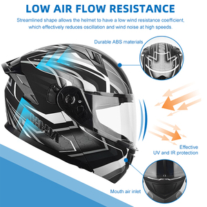 Nhiều Tùy Chọn Màu Sắc Dot Được Phê Duyệt Xe Máy Cưỡi Đầu Bảo Vệ Lật up Modular Người Đàn Ông Của Xe Máy Mũ Bảo Hiểm - Product Image 6