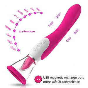 Elektrische Orale Likken Tong Vibrator Sexy Vrouwen Masturbatie Plezier Machine, Volwassen Product Seksspeeltjes Elektrische Borst Likken - Product Image 5