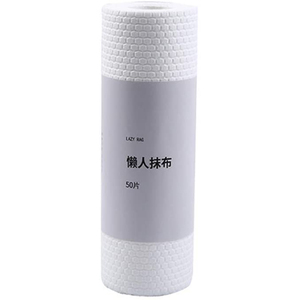 50 pièces/rouleau Lingettes de nettoyage réutilisables, chiffon paresseux, écologiques, lavables, torchons, <span class=keywords><strong>papier</strong></span> en pulpe de bois et polyester - Product Image 1