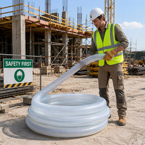 Flexible PVC Abrasion Resistant <b>Suction</b> <b>Hose</b> for Water Pump Use 25mm-100mm Diameter Agriculture Irrigation & Construction - Product Image 1