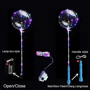 Globo <span class=keywords><strong>Bobo</strong></span> LED de dibujos animados personalizado con luz, globos <span class=keywords><strong>Bobo</strong></span> transparentes con pegatinas para decoraciones de fiesta de cumpleaños - Product Image 6