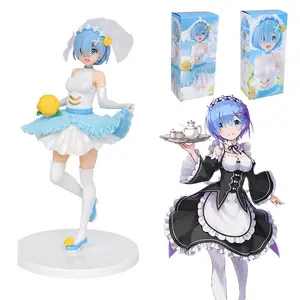 19cm Rem Re:Life in a Different World from Zero/Re: Zero Rem kawaii Wedding Dress japanese Toy Anime PVC Figure