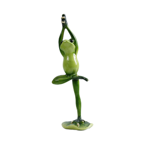 Figuras Decorativas Creativas en <span class=keywords><strong>3D</strong></span> de Ranas de Yoga de Resina, Lindas y Divertidas Estatuas y Esculturas de Ranas de Yoga para Decoración del Hogar - Product Image 3