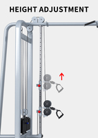 Machine de musculation professionnelle à poulies croisées doubles réglables, équipement de fitness avec pile de poids OEM ODM