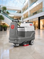 CleanHorse ARES700 24V Mesin Penggosok Lantai Otomatis dengan Squeegee 1000mm untuk Restoran, Terowongan, Sekolah