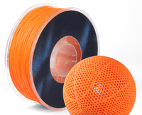 Filament d'imprimante 3D PEBA noir et orange 1,75 mm – Impression facile pour le basketball