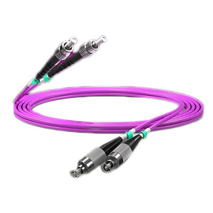 <span class=keywords><strong>Cable</strong></span> <span class=keywords><strong>de</strong></span> Fibra Óptica FC/UPC-ST/UPC Macho-Macho OM4 MM Multimodo Dúplex 50/125 FTTH 40Gbps Rosa para Televisión por <span class=keywords><strong>Cable</strong></span> - Product Image 3