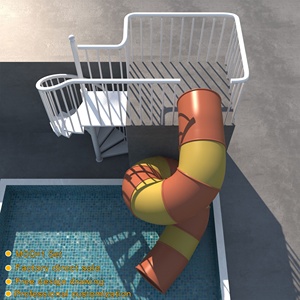 Custom <strong>Swimming</strong> <strong>Pool</strong> Spiral Staircase for Sale 0utdoor 304 Stainless Steel Spiral Stairs Second Floor Design Round Stair <strong>Slides</strong> - Product Image 1