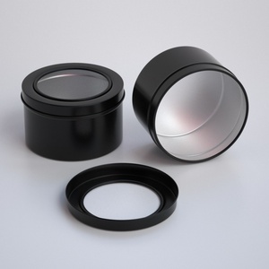 Envase Metálico Redondo de 180 ml para Azafrán, Envase de Metal para Té con Ventana, Latas para Té Suelto y Té de Flores - Product Image 4