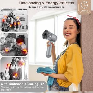 Cepillo de Limpieza Eléctrico Recargable por USB <span class=keywords><strong>Shein</strong></span>, Multifuncional para <span class=keywords><strong>Cocina</strong></span>/Baño, Limpiador de Zapatos - Product Image 3