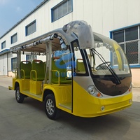 Bus électrique touristique pour stations balnéaires, bus de tourisme à énergie nouvelle, véhicule électrique grande capacité pour campus universitaires