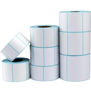 700pcs/Roll Self-adhesive Thermal Labels <b>Supermarket</b> Price Blank Barcode Label Direct Print Waterproof Printing Paper - Product Image 2