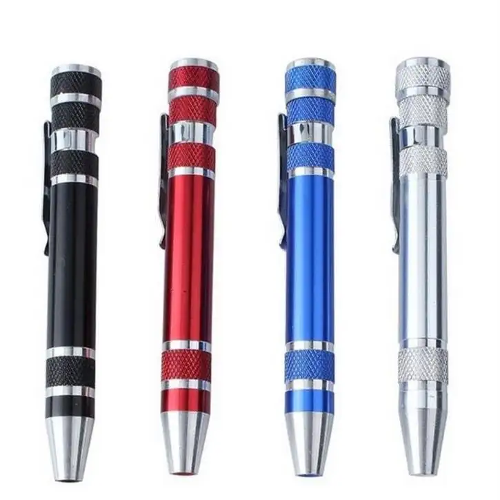 8 In1 Multitools Pocket Mini Precisie Schroevendraaier Promotionele Pen Schroevendraaiers