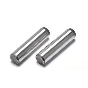 Pasadores cilíndricos sólidos de acero inoxidable chapados en zinc de acero al carbono DIN 6325 ASME GB pasadores moleteados roscados ranurados rectos - Product Image 1