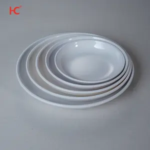 Меламиновая посуда, Высококачественная 8-дюймовая элегантная круглая Экологичная тарелка в стиле ретро, оптовая продажа
