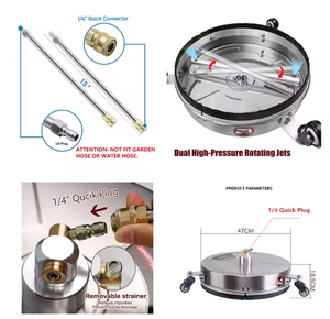 4000 PSI 15 inch bề mặt sạch hơn máy giặt áp lực với 3 bánh xe máy giặt Điện tập tin đính kèm với 2 mở rộng Cây Đũa Phép 2 vòi phun - Product Image 2